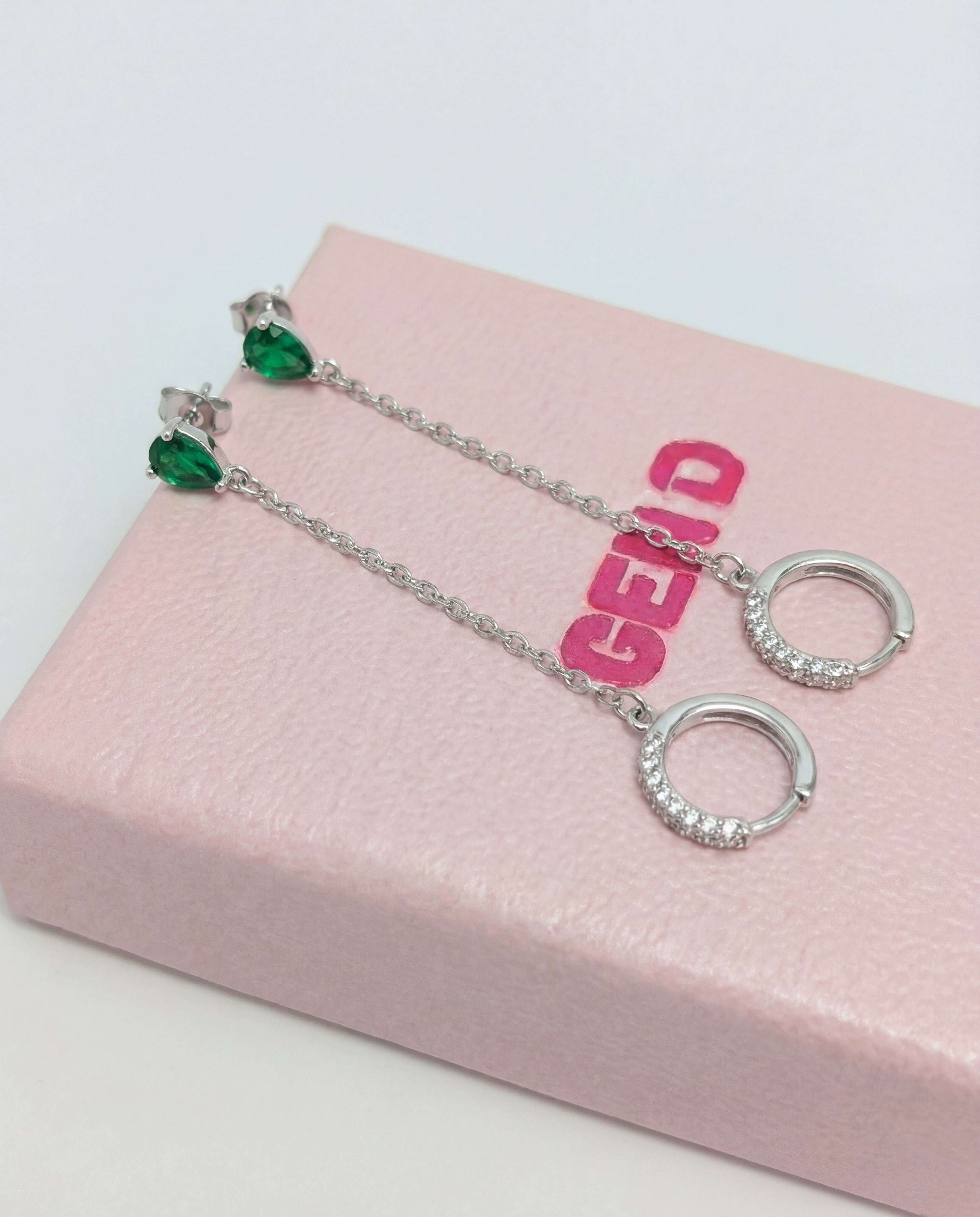 Emerald Drops Earrings