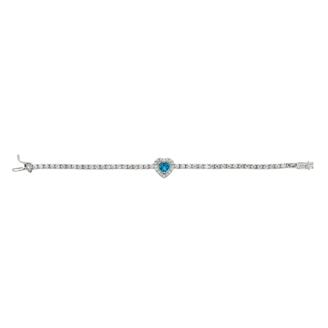 Aqua Tennis Bracelet