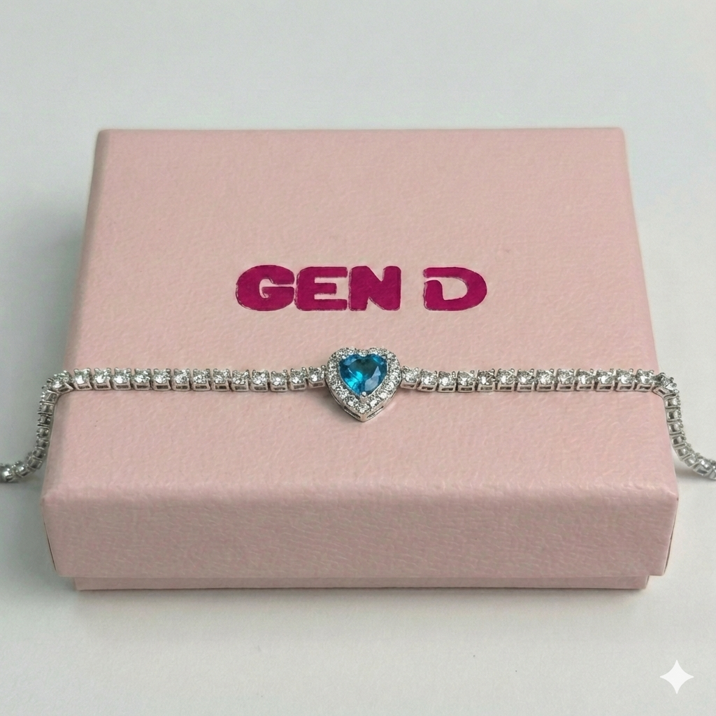 Aqua Tennis Bracelet