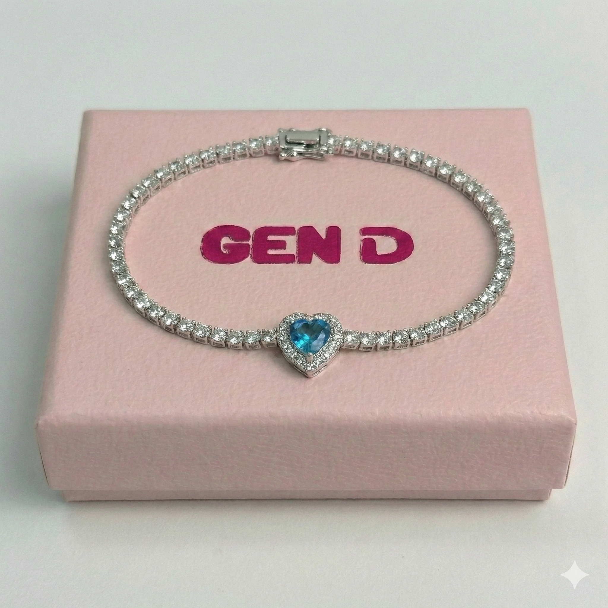 Aqua Tennis Bracelet