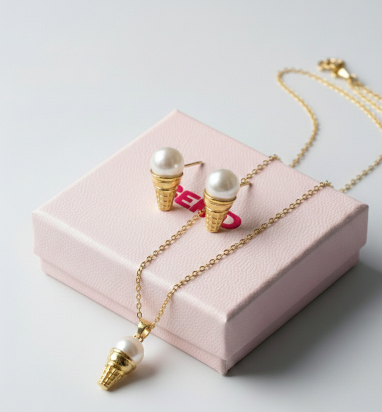 Ice Cream Cone Necklace