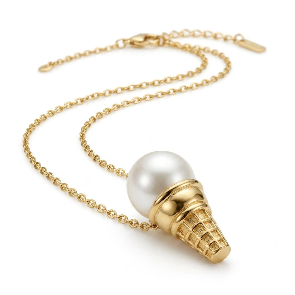 Ice Cream Cone Necklace