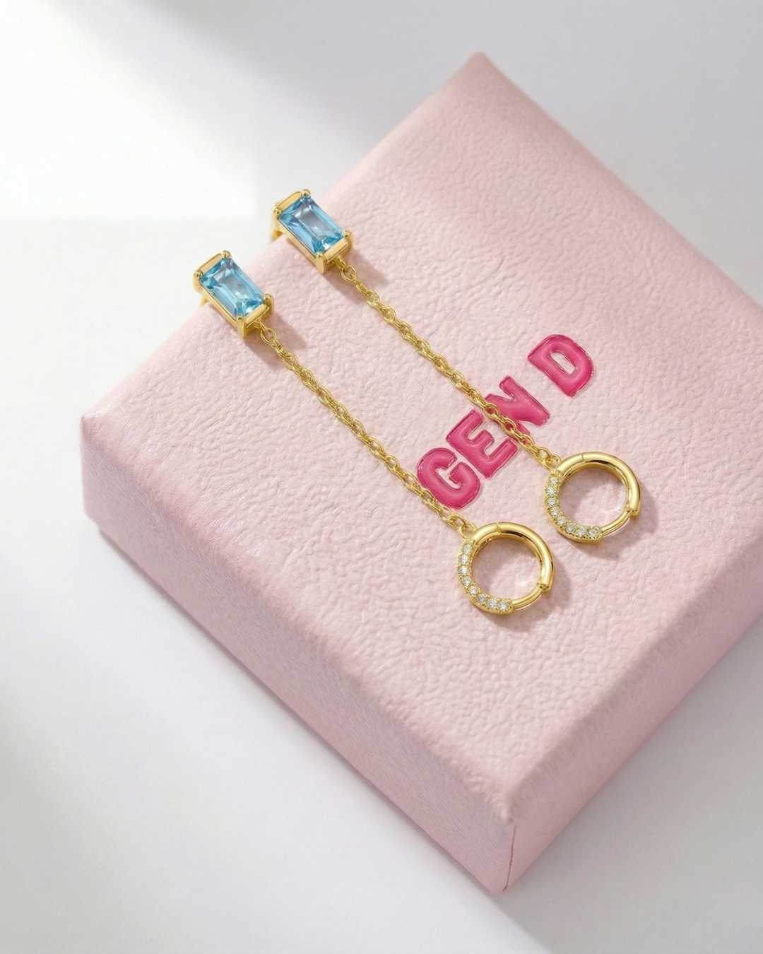 Aqua Droplet Earrings